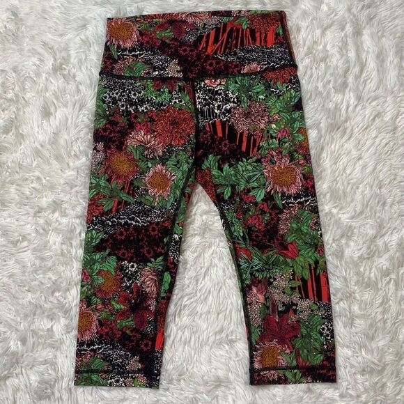 Lululemon Wunder Under Hi-Rise Leggings Sz 6 Tights 17" Inseam Zen Garden - Picture 4 of 10